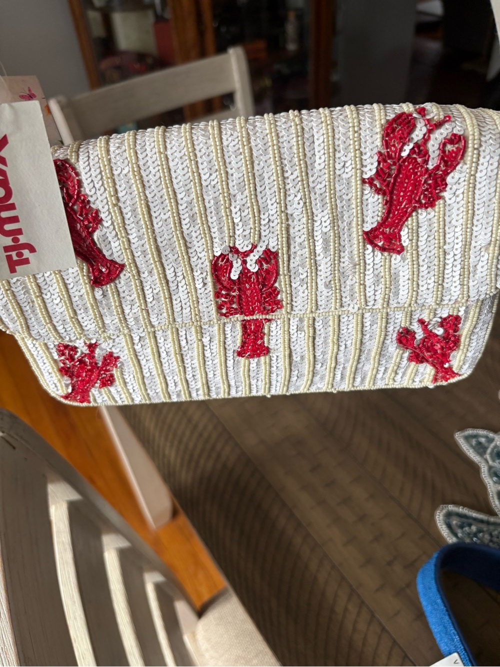 Lobster beaded bag - Picture 3 of 3